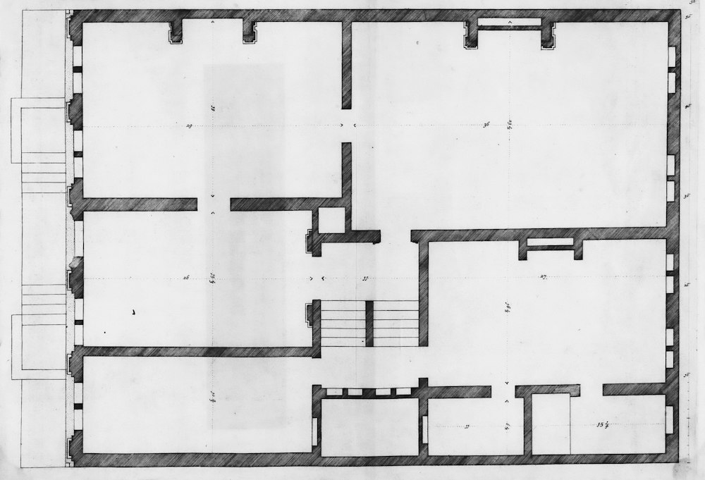 Plano de planta de una casa prefabricada